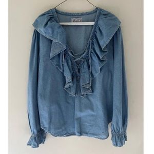 Vintage The Limited jeans blouse - Size M - Circa 90’s - Unworn